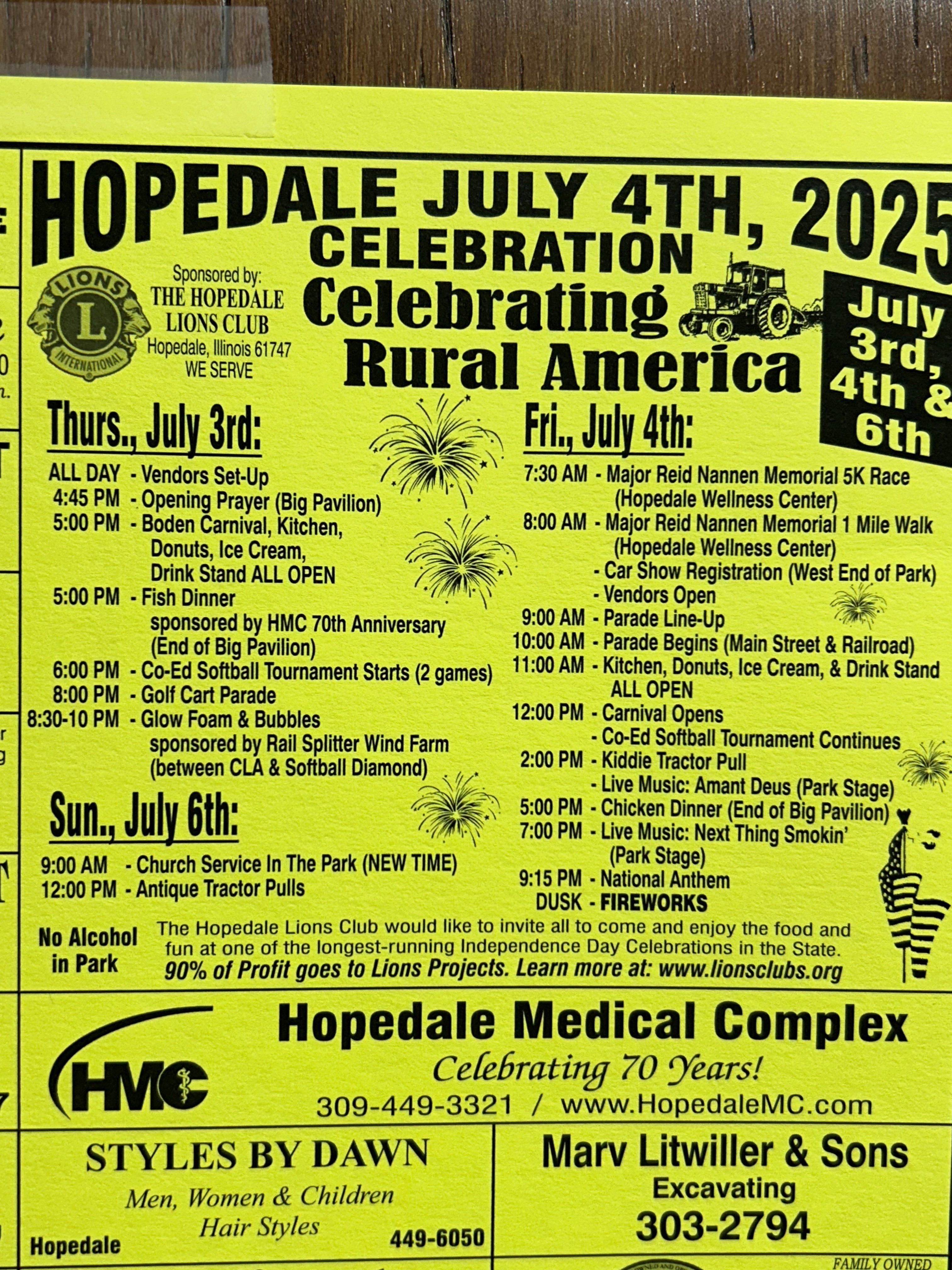 4th of July program